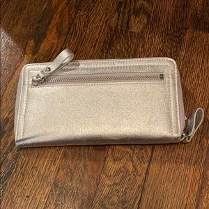 Silver wallet/clutch